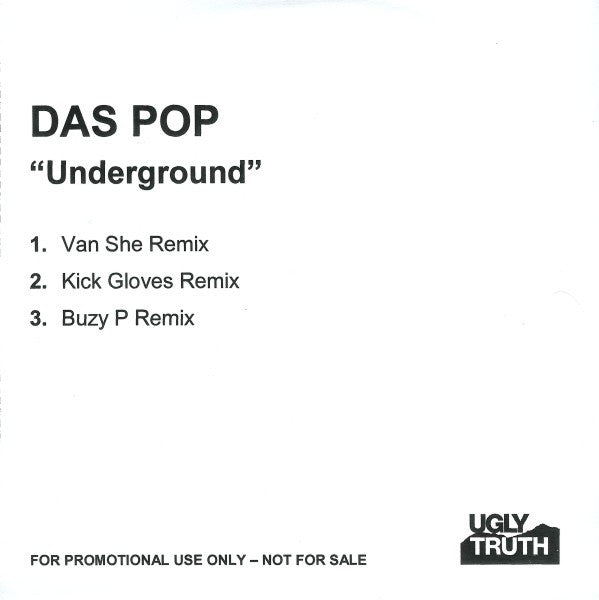 Das Pop : Underground (CDr, Single, Promo)