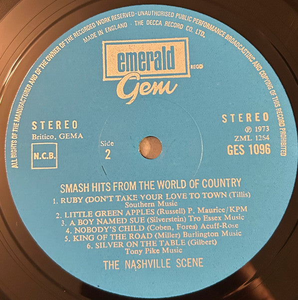 Various : Smash Hits From The World Of Country The Nashville Scene (LP, Album)
