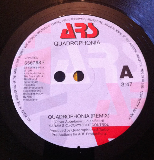 Quadrophonia : Quadrophonia (7", Single)