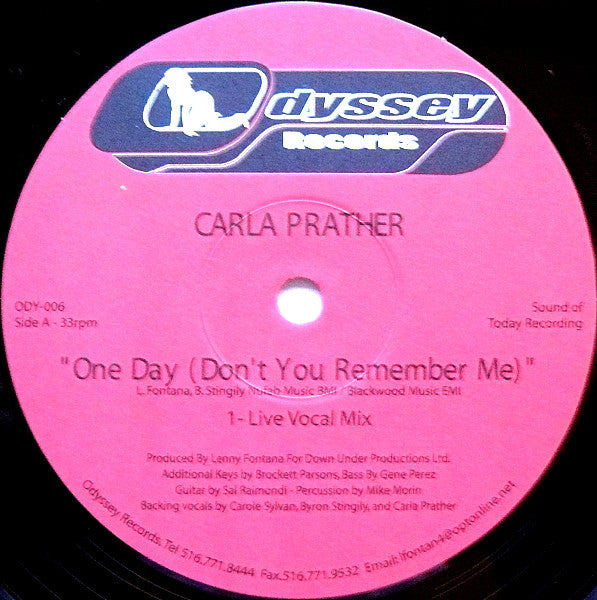 Carla Prather : One Day (Don't You Remember Me) (12")