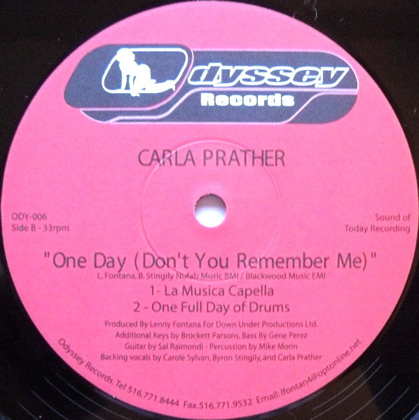 Carla Prather : One Day (Don't You Remember Me) (12")