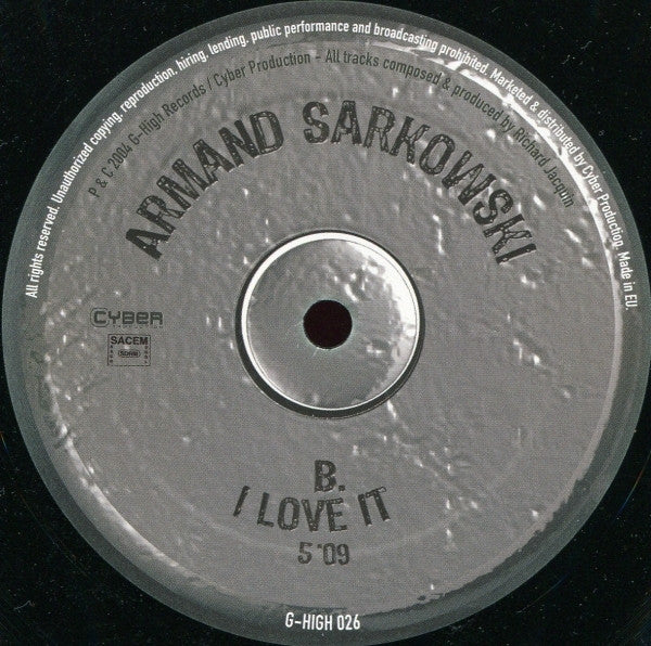 Armand Sarkowski : One Time (12")