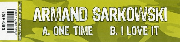 Armand Sarkowski : One Time (12")
