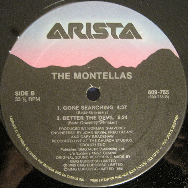 The Montellas : Stop Talking (Extended) (12")