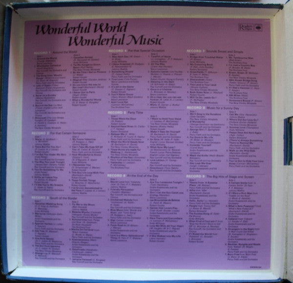 Various : Wonderful World Wonderful Music (9xLP, Comp + Box)