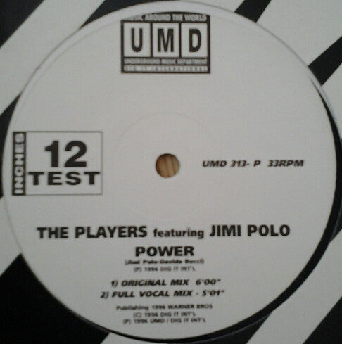 The Players (2) Featuring Jimi Polo : Power (12", S/Sided, Promo)