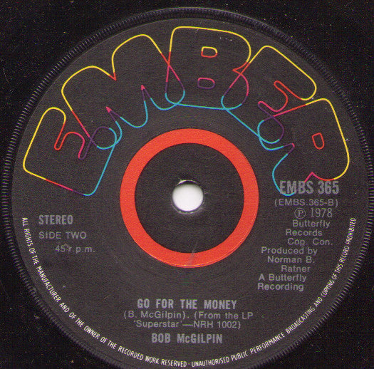 Bob McGilpin : Superstar (7")