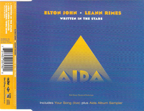 Elton John * LeAnn Rimes : Written In The Stars (CD, Single)