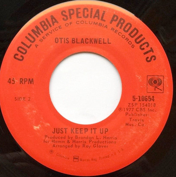 Otis Blackwell : It's All Over Me / Just Keep It Up (7", RE)
