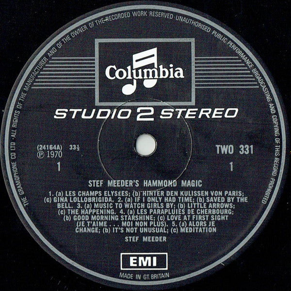 Stef Meeder : Stef Meeder's Hammond Magic (LP)