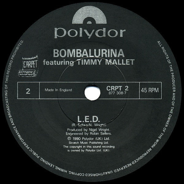 Bombalurina Featuring Timmy Mallett : Seven Little Girls Sitting In The Back Seat (7", Single, Bla)