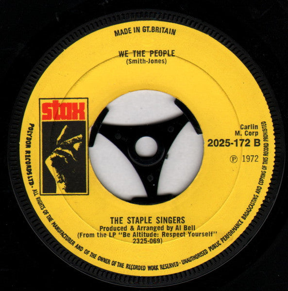 The Staple Singers : Oh La De Da (7", Single)