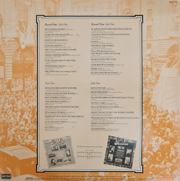Various : Hits Of The Forties Volume 3 The Vocalists (2xLP, Comp, Mono)