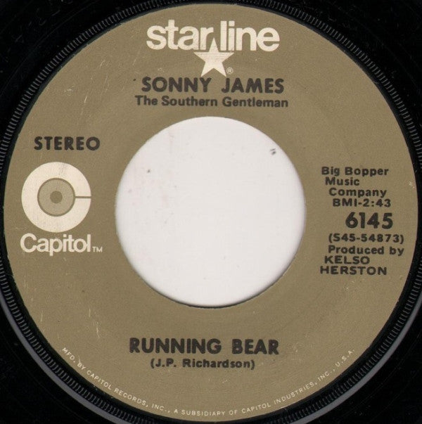 Sonny James : Running Bear (7", RE)
