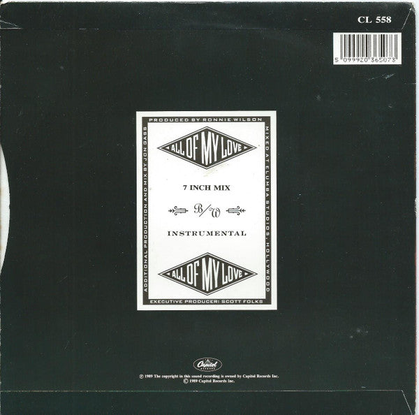 The Gap Band : All Of My Love (7", Single)