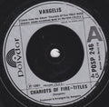 Vangelis : Chariots Of Fire - Titles (7", Single, Sil)