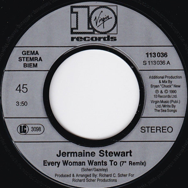 Jermaine Stewart : Every Woman Wants To (7", Single)