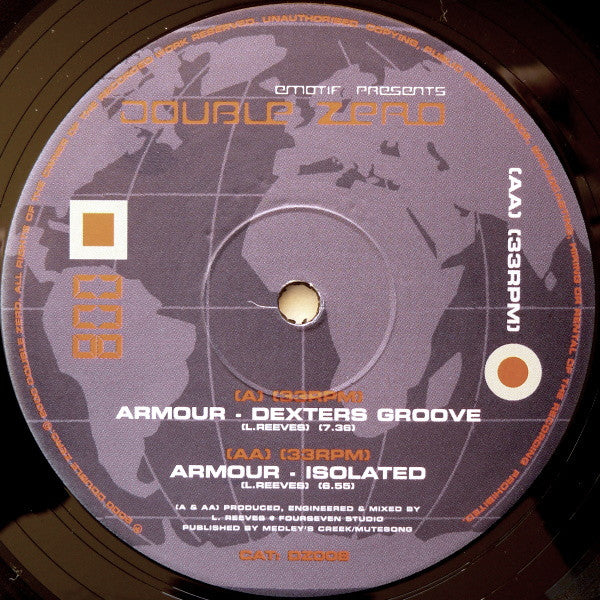 Armour : Dexters Groove / Isolated (10")