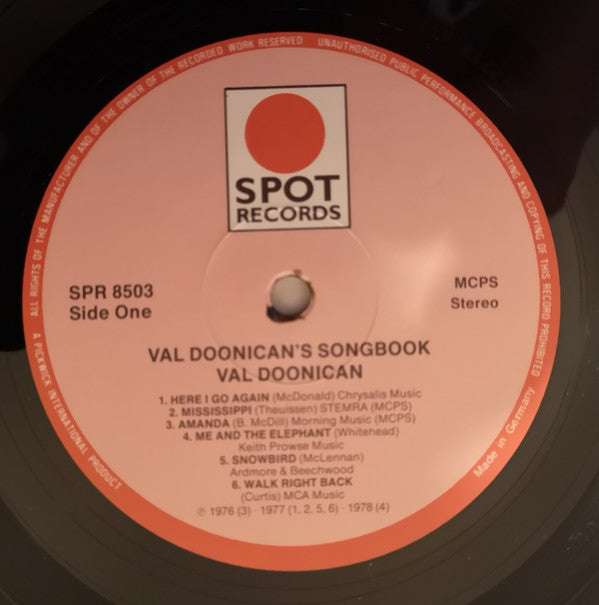 Val Doonican : The Val Doonican Songbook (LP, Comp)