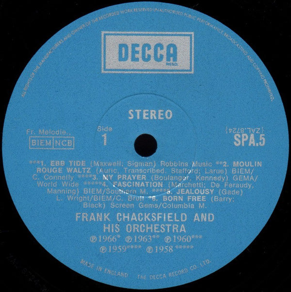 Frank Chacksfield : The World Of Frank Chacksfield (LP, Comp)