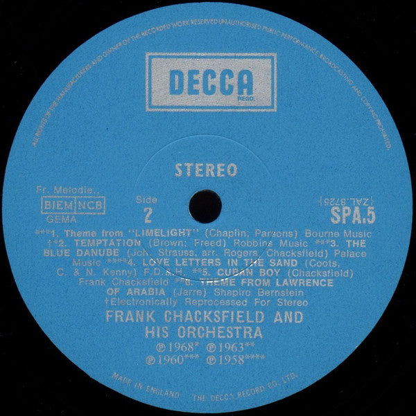 Frank Chacksfield : The World Of Frank Chacksfield (LP, Comp)