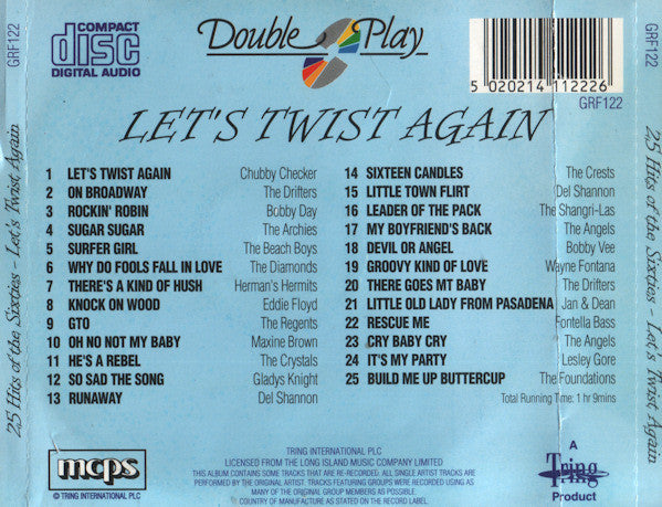 Various : 25 Hits Of The Sixties - Let's Twist Again (CD, Comp)