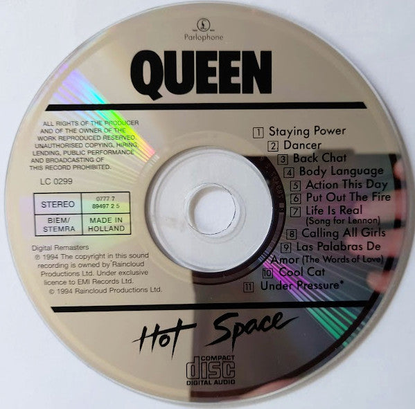 Queen : Hot Space (CD, Album, RE, RM)