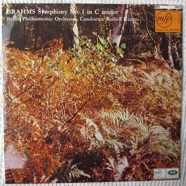 Berliner Philharmoniker Conducted By Rudolf Kempe, Johannes Brahms : Brahms: Symphony No. 1 In C Minor (LP)