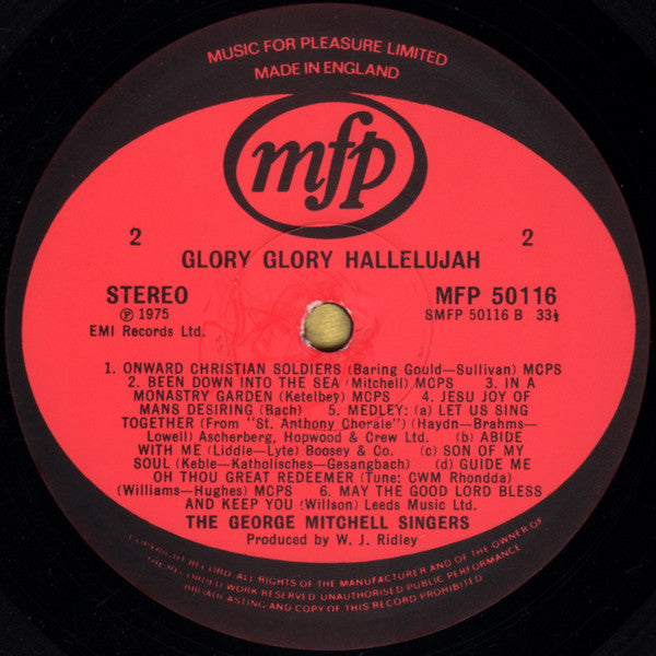 The George Mitchell Singers : Glory Glory Hallelujah (LP)