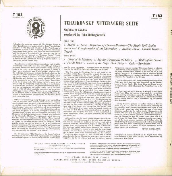 Pyotr Ilyich Tchaikovsky, Sinfonia Of London Conducted By John Hollingsworth : Nutcracker Suite (LP, Album, Mono, Club)