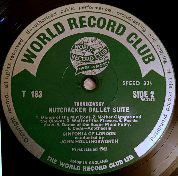 Pyotr Ilyich Tchaikovsky, Sinfonia Of London Conducted By John Hollingsworth : Nutcracker Suite (LP, Album, Mono, Club)