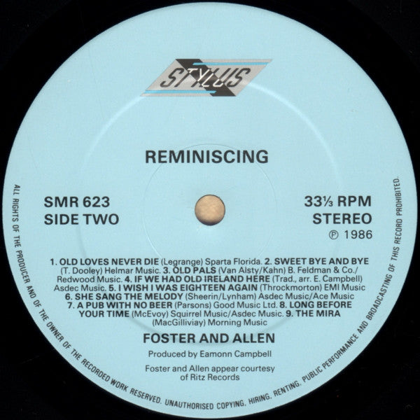 Foster & Allen : Reminiscing... (LP, Album, CBS)