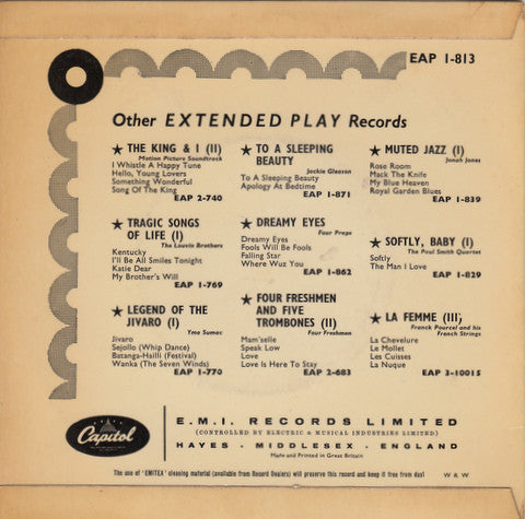 Nat King Cole With Nelson Riddle : Around The World (7", EP)