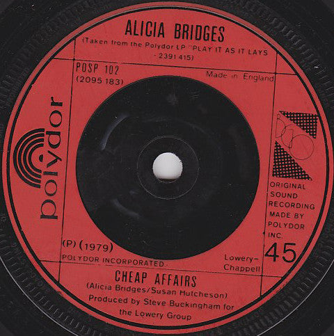 Alicia Bridges : Play It As It Lays (7", Single)