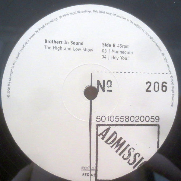 Brothers In Sound : The High And Low Show (12")