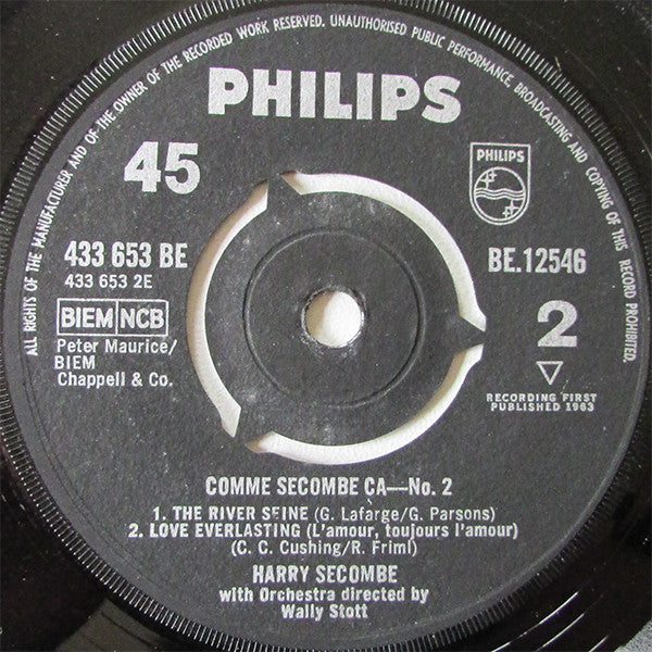 Harry Secombe : Comme Secombe Ça No. 2 (7", EP)