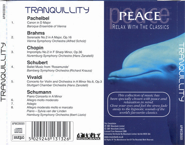Various : Peace: Relax With The Classics - Tranquility (CD, Comp)