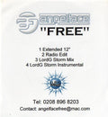 Angel Face : Free (CDr, Single, Promo)