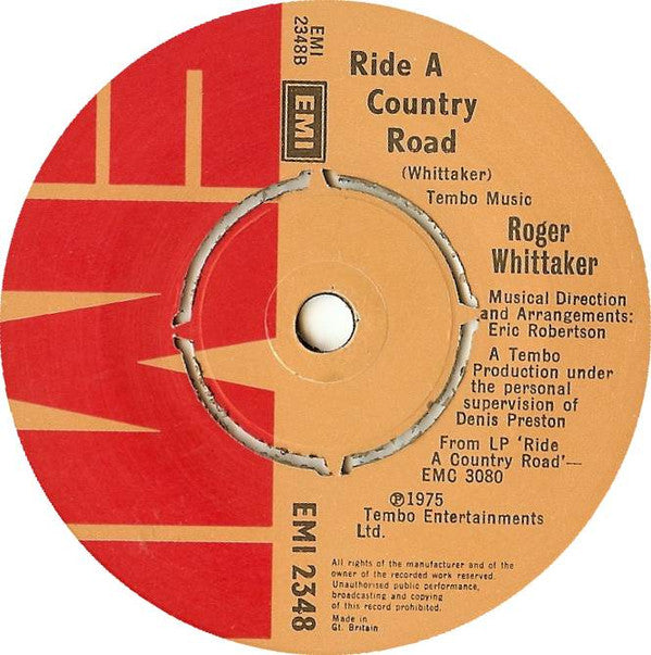 Roger Whittaker : The First Hello, The Last Goodbye (7", Single)