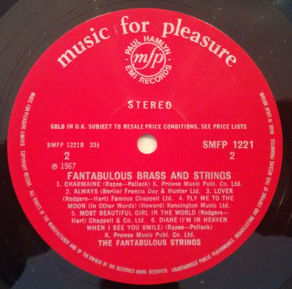The Fantabulous Brass And Those Fantabulous Strings : The Fantabulous Brass & Strings (LP)