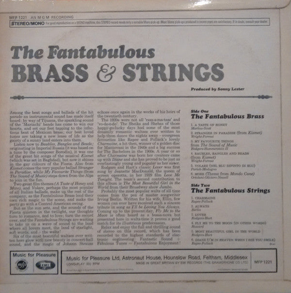 The Fantabulous Brass And Those Fantabulous Strings : The Fantabulous Brass & Strings (LP)