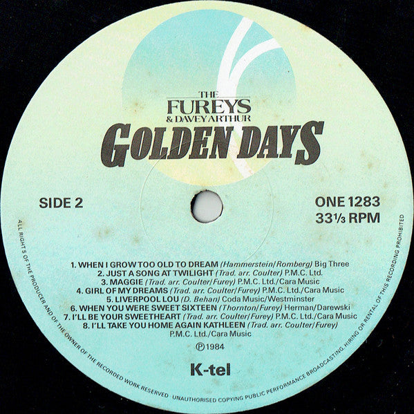 The Fureys & Davey Arthur : Golden Days (16 Songs For Lovers Of All Ages) (LP)