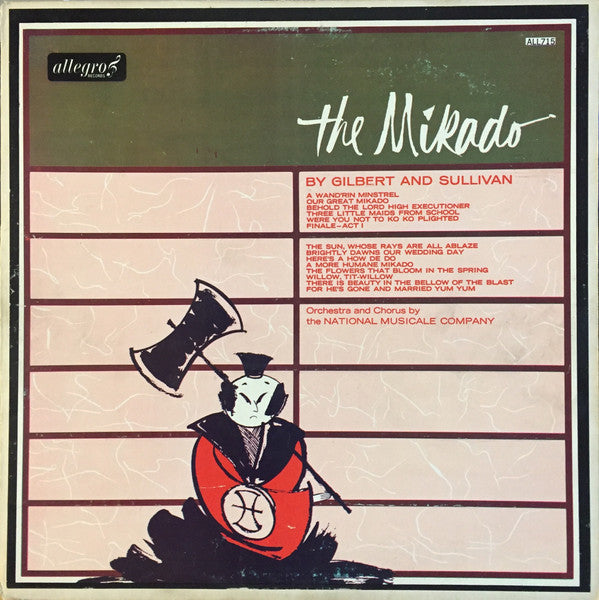 Gilbert & Sullivan, The National Musicale Company : The Mikado (LP)