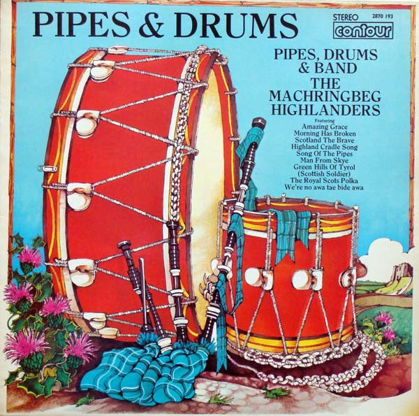 The Machringbeg Highlanders : Pipes & Drums (LP, Ita)