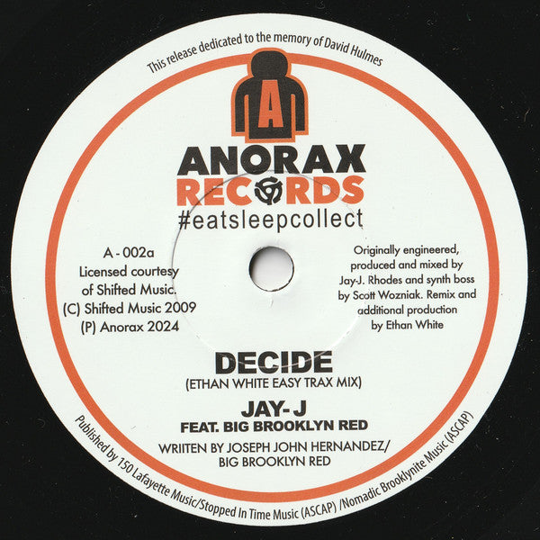 Jay-J Feat. Big Brooklyn Red : Decide (7", Single)