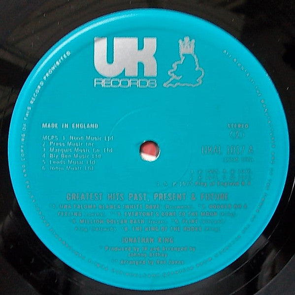Jonathan King : Greatest Hits - Past, Present And Future (LP, Comp)