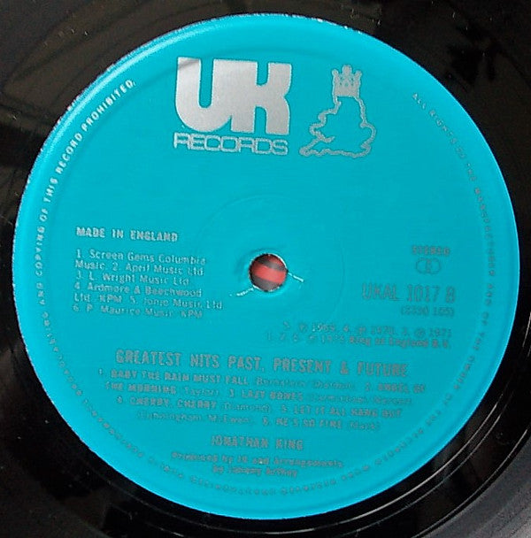 Jonathan King : Greatest Hits - Past, Present And Future (LP, Comp)