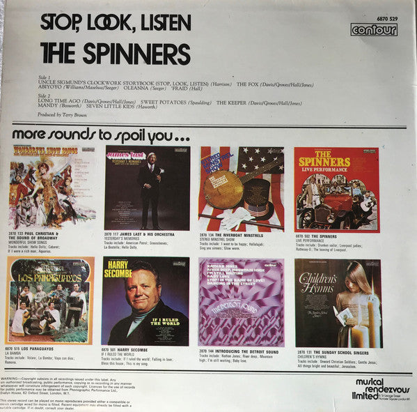 The Spinners : Stop, Look, Listen (LP, Comp)