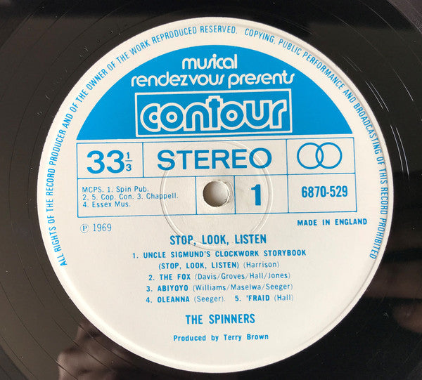 The Spinners : Stop, Look, Listen (LP, Comp)