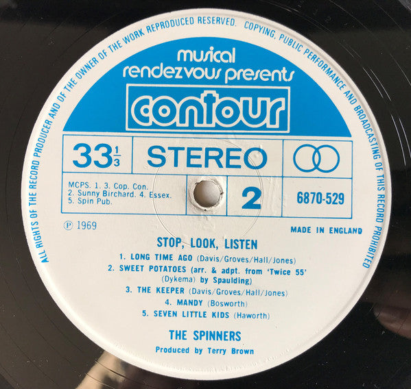 The Spinners : Stop, Look, Listen (LP, Comp)